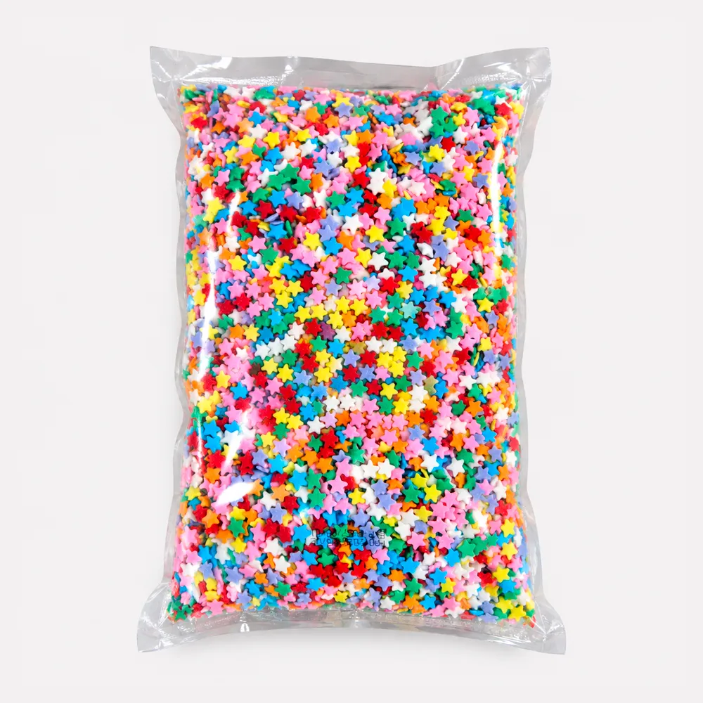 [AMC27-27] DRAGEES 1 KG ETOILES PLATES MULTICOULEURS