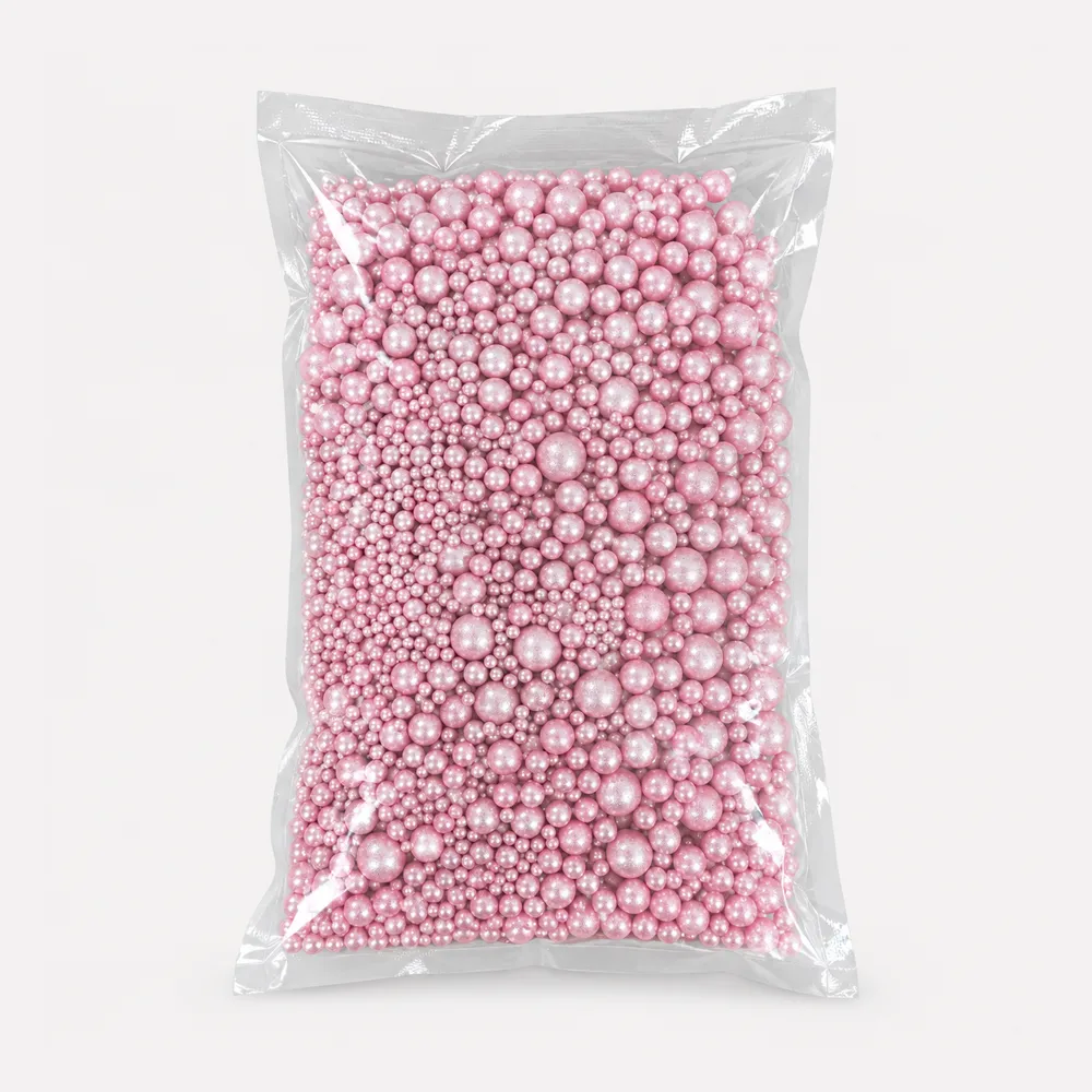 [AMC27-35] DRAGEES 1 KG MIX BOULES ROSE METALLIQUE