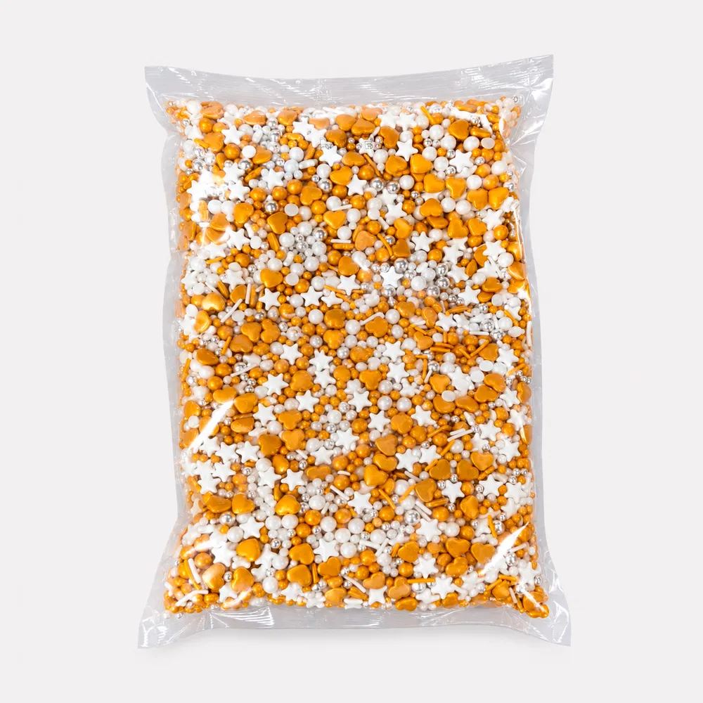 [AMC27-36] DRAGEES 1 KG MIX OR ARGENT BLANC
