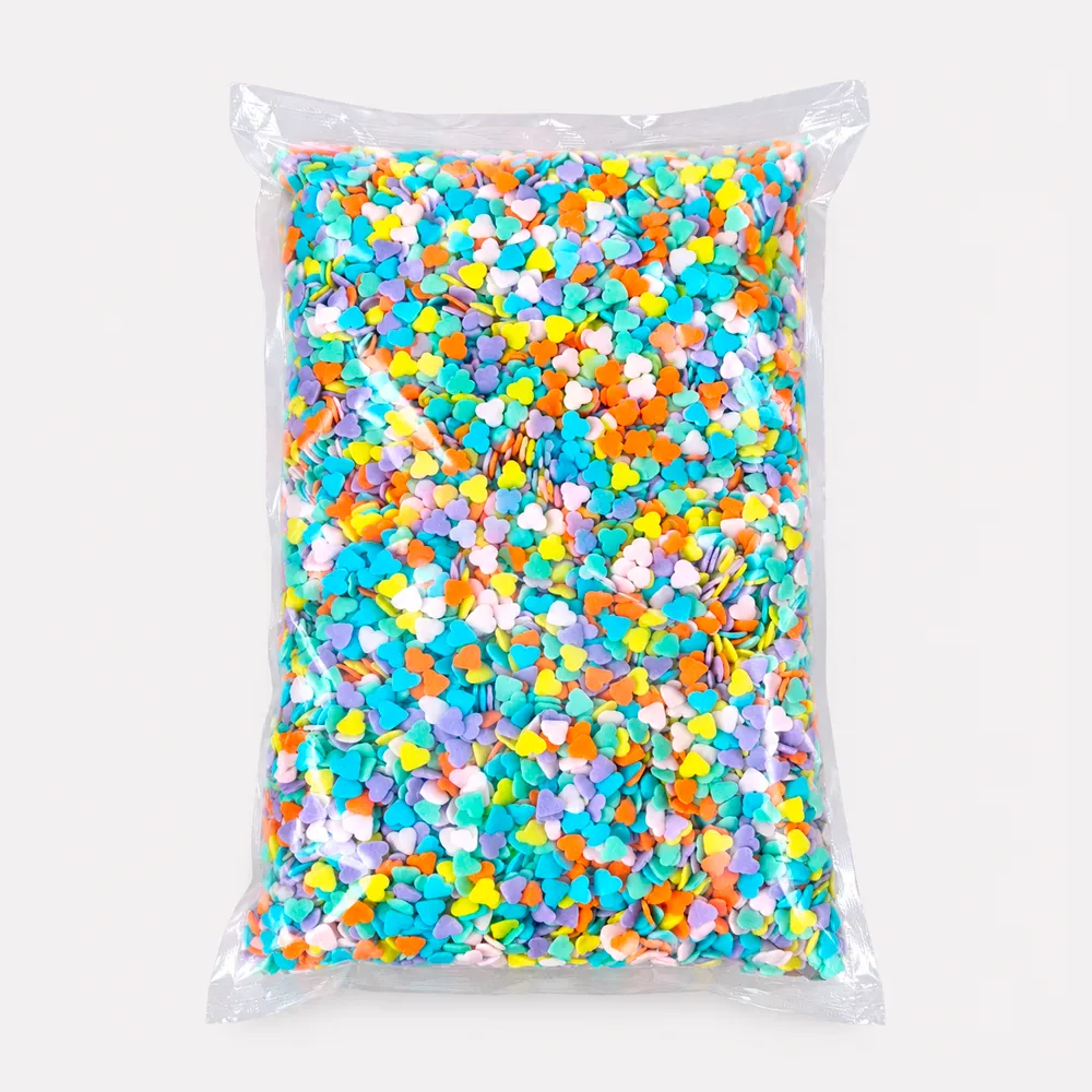 [AMC27-39] DRAGEES 1 KG CŒURS PLATS PASTEL